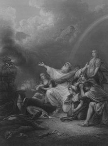Le sacrifice de Noé - Philippe Jacques de Loutherbourg